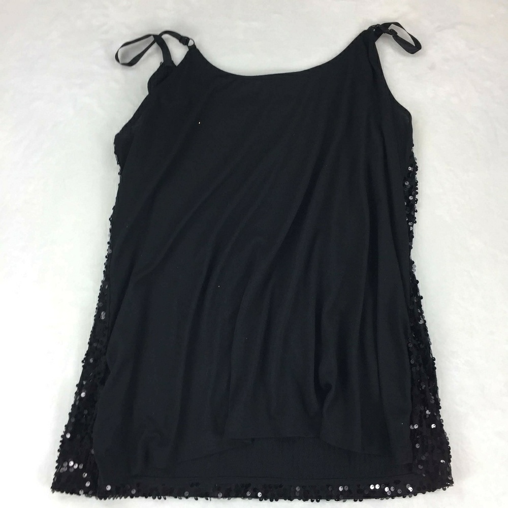 Modern Metallica Ave split side sequin tank 22 24 - Picture 4 of 6